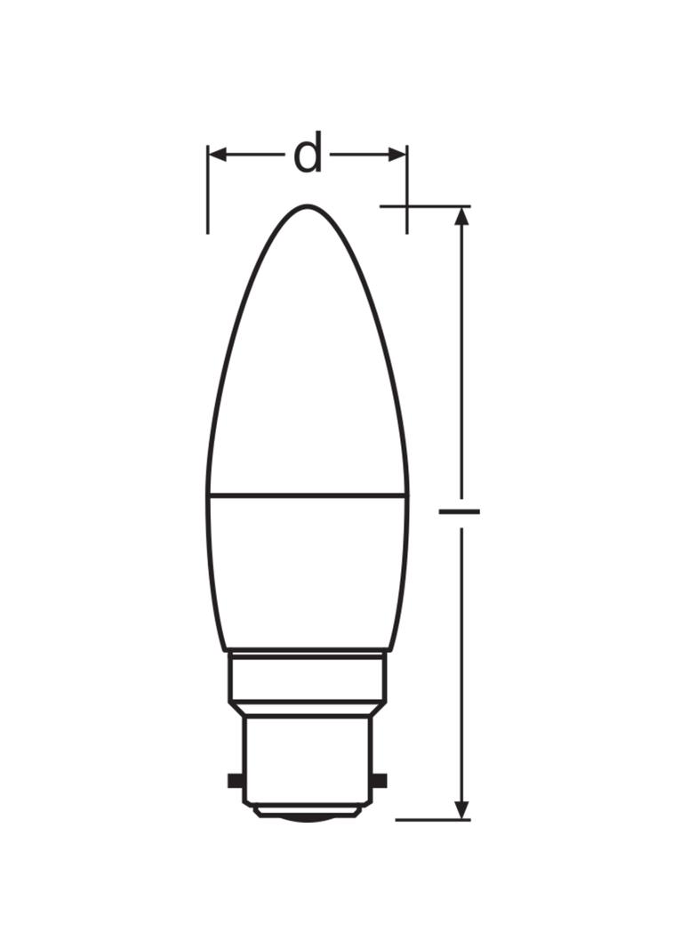BASE CL B40 4,9W 827 230V FR B22D FS3 LEDVANCE