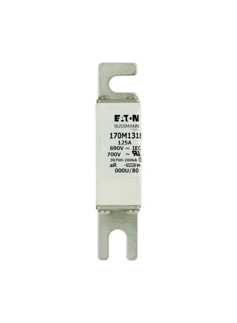 125A 690V IEC aR 000U/80 SQUAREBODY FUSE Wkładka szybka 125A AC 690V DIN 000 21x40x100 mm, 170M1318