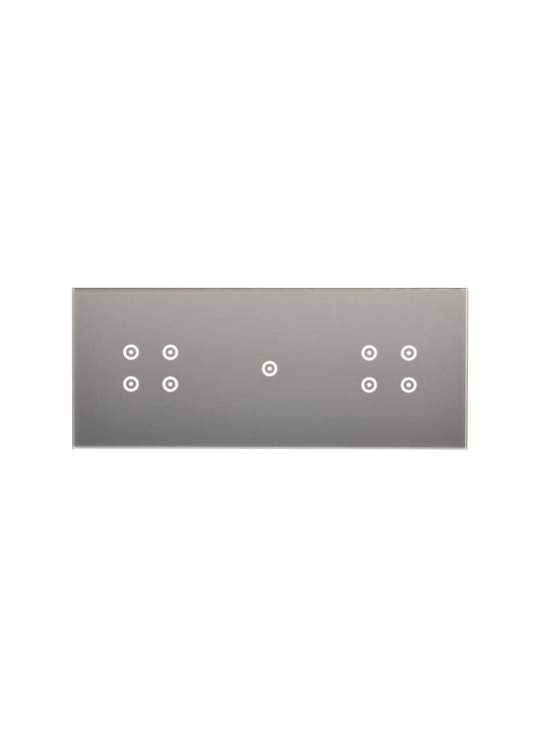 Simon 54 Touch Panel dotykowy S54 Touch 3 moduły 4 pola dotykowe + 1 pole dotykowe + 4 pola dotykowe srebrna mgła DSTR3414/71 KONTAKT