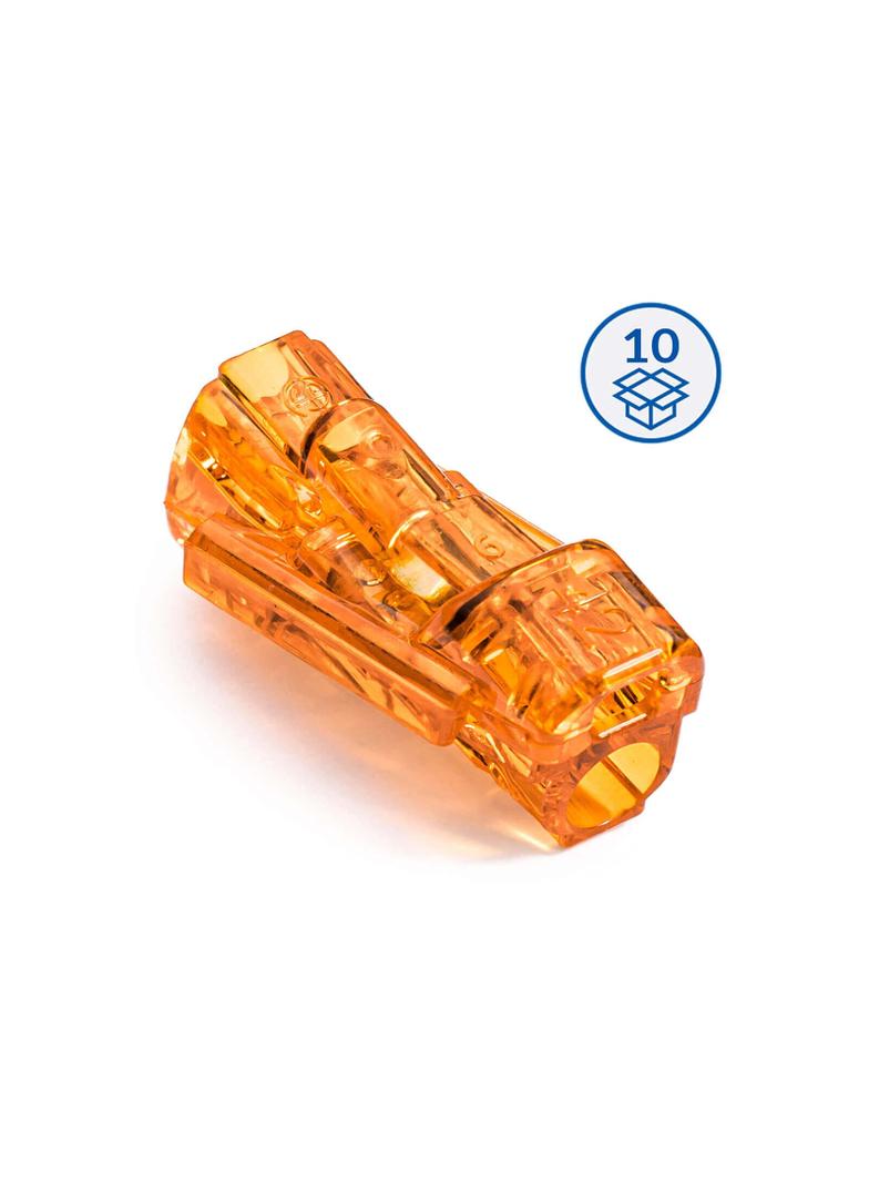 Szybkozłączka przelotowa SCS2 B10 pomarańczowy (woreczek = 10 szt.)