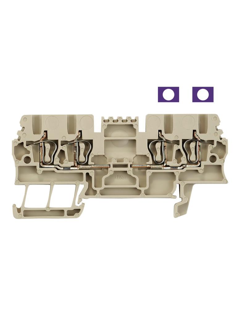ZDU 1.5/2X2AN Złączka szynowa przelotowa, nr katalogowy 1826970000