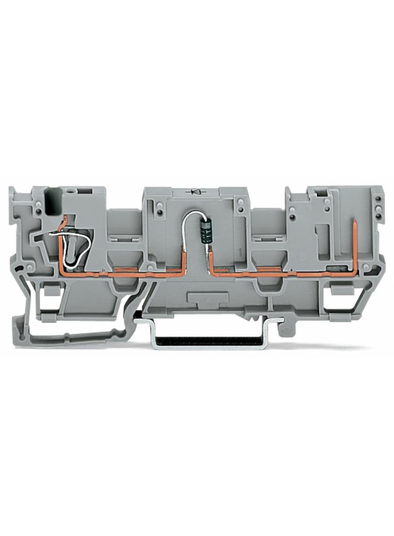 X-COM złączka bazowa 1-przewod./1-pinowa z diodą 1N 4007