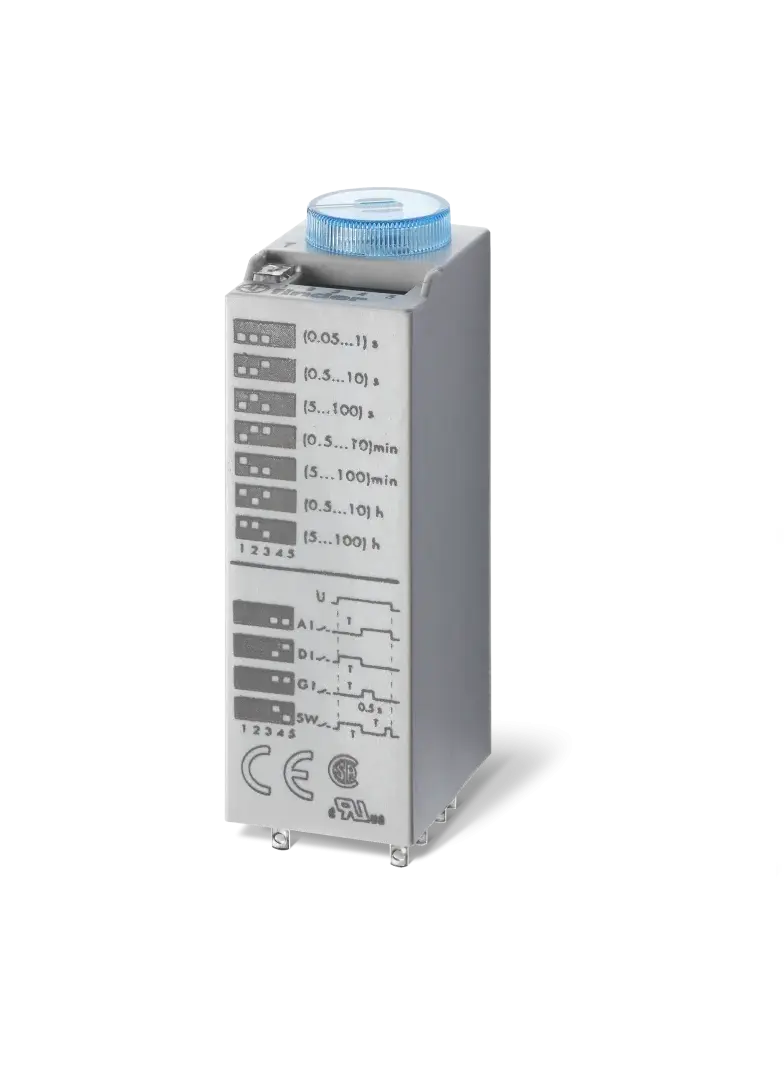 Przekaźnik czasowy do gniazd 2 P; 10A; 230…240V AC/DC; AI, DI, SW, GI