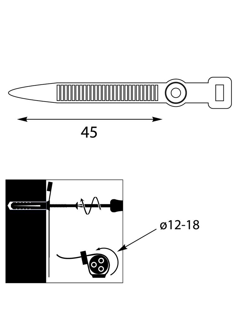 UCHWYT PASKOWY ZACISKOWY UP-Z-18 UV 12.19 OPATÓWEK