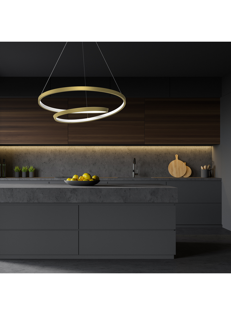 MILAGRO Lampa wisząca LUCERO GOLD 48W LED