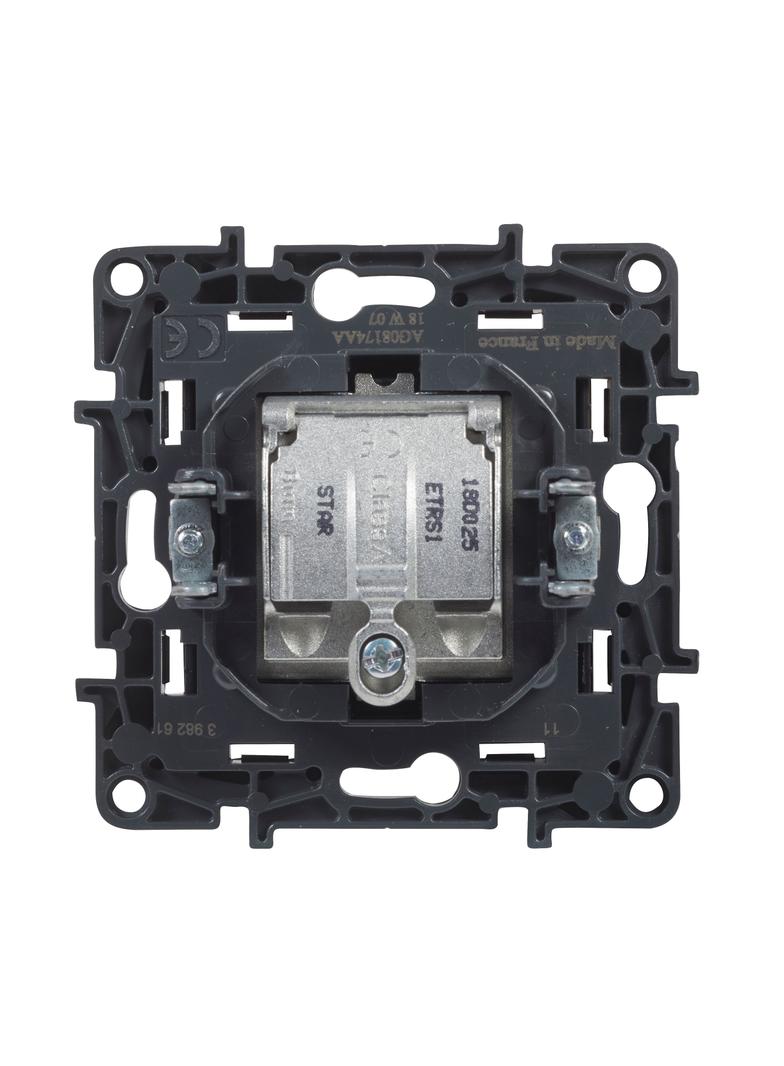 Niloe Step - gniazdo TV-R-SAT końcowe do instalacji typu gwiazda 1,5 dB- kolor czarny, Legrand