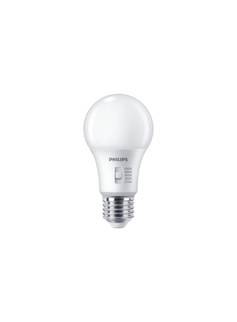 Żarówka LED ściemnialna 8W=60W 806lm 2700/3000/4000/5000/6500K kulka 8-60W A60 E27 5CCT Plastik mato 9,29004E+11 PHILIPS