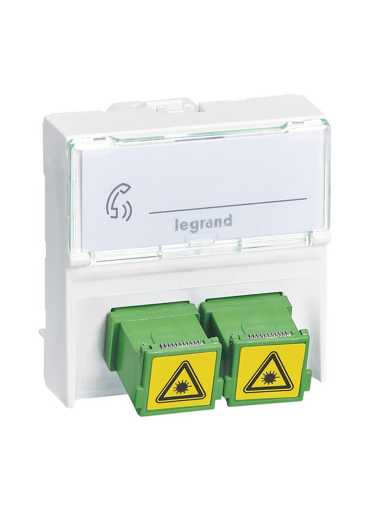 LCS GNIAZDO Z PRZELOTEM ŚWIATŁOWODOWYM 2 X SC/APC, Legrand