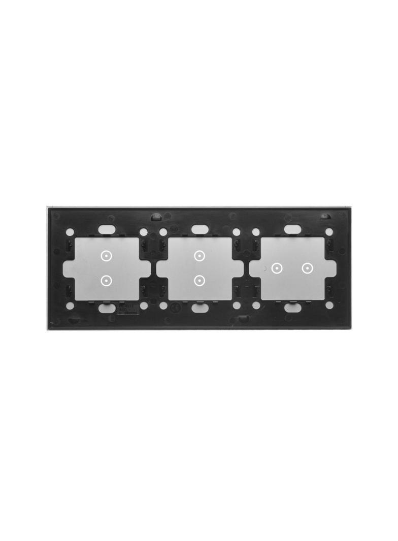 Simon 54 Touch Panel dotykowy S54 Touch 3 moduły 2 pola dotykowe poziome + 2 pola dotykowe pionowe + 2 pola dotykowe pionowe srebrna mgła DSTR3233/71 KONTAKT
