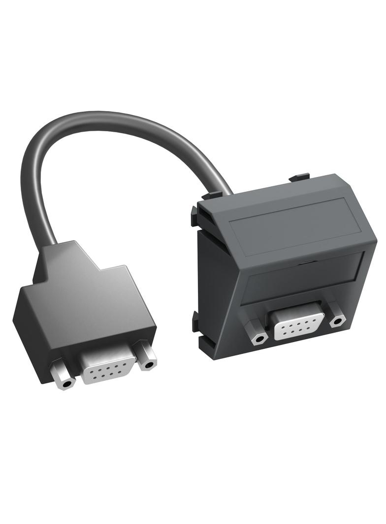 MTS-DB9 F SWGR1, Wspornik multimedia D-Sub9 z kbl., gn.-gn.