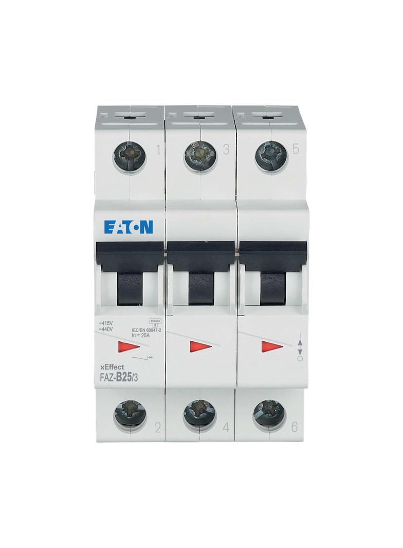 FAZ-B25/3 Wyłącznik nadprądowy 15kA B25A 3P 278849 EATON