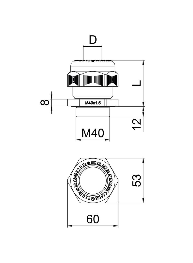 DŁAWIKI V-TEC M 40X1,5 CZ.