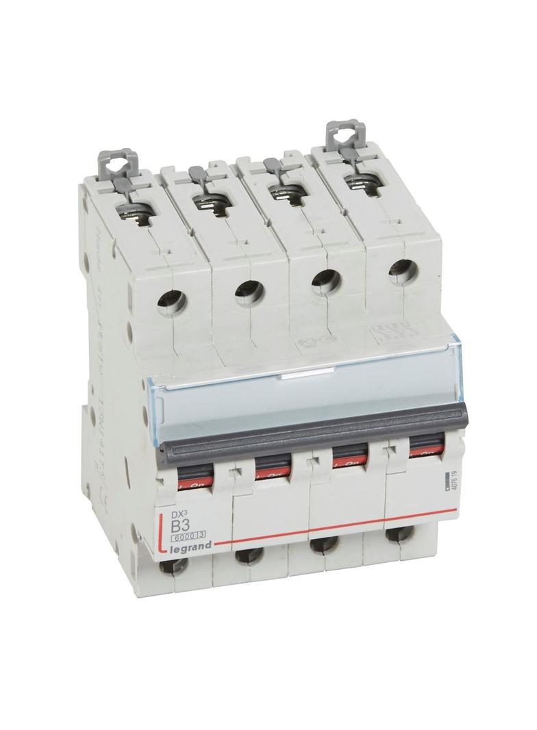 WYŁĄCZNIK NADPRĄDOWY S 304 4P B 3A 6000A SERII DX3, Legrand