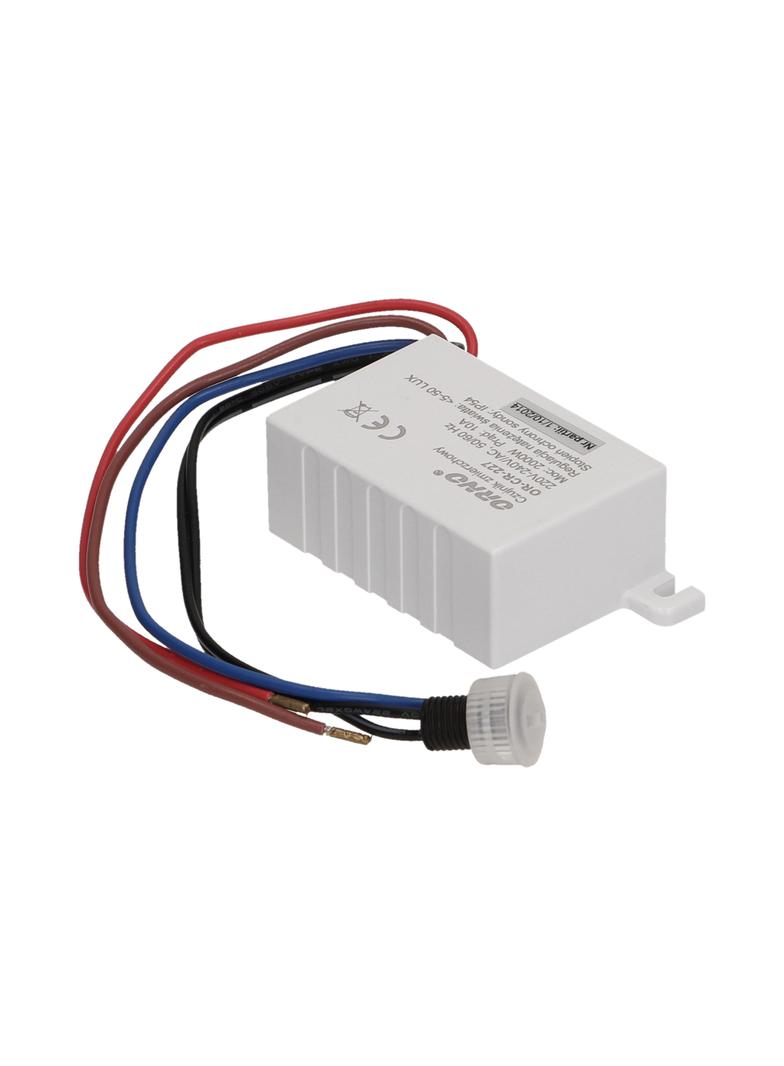 Czujnik zmierzchowy z hermetyczną zewnętrzną sondą IP54 mini 2000W OR-CR-227 ORNO