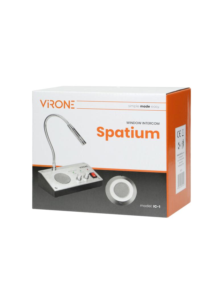 Interkom kasowy przewodowy system dwustronnej komunikacji głosowej SPATIUM IC-1 ORNO