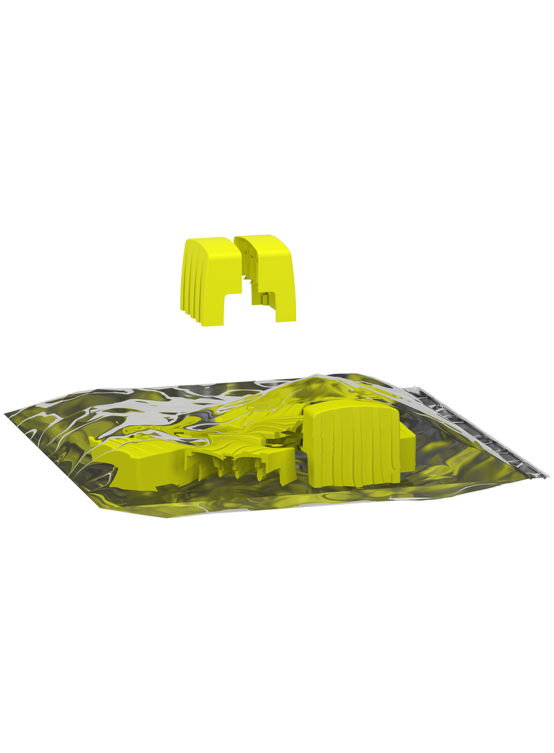 Osłona boczna Acti9 do szyny sztyftowej A9XPE410 4-biegunowa zestaw 10 sztuk