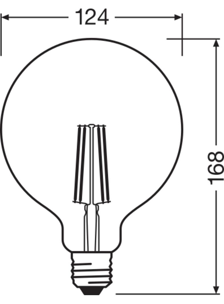 Lampa LED SMART+ Filament Globe Dimmable 60 5,5W E27