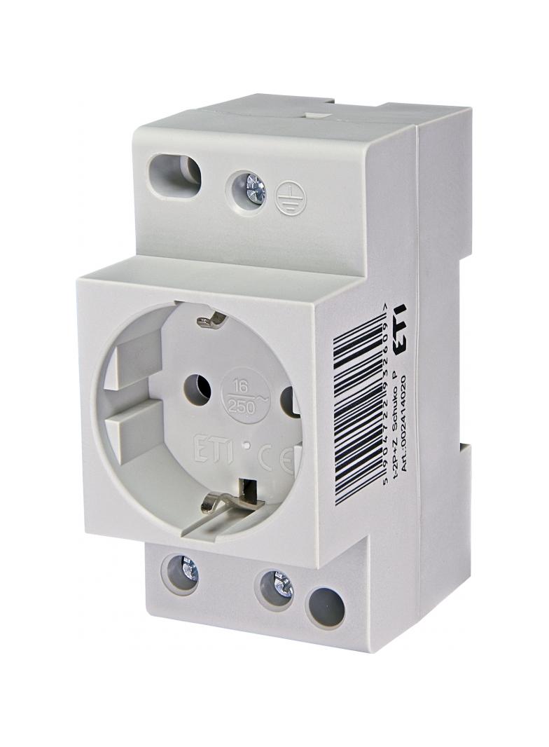 Gniazdo wtyczkowe t-2P+Z Schuko P 002414020 ETI