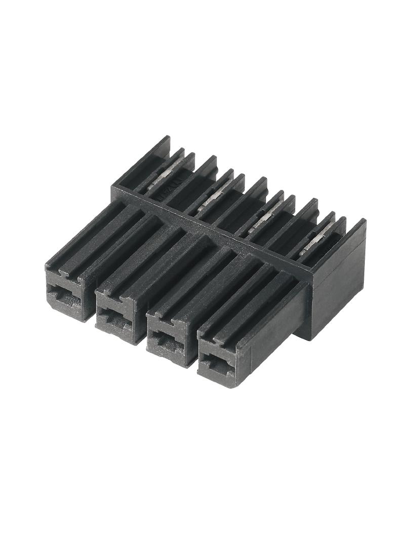 BVL 7.62HP/04/90 3.5SN BK BX Wtyk PCB (złącze wiązki), 7.62 mm, Liczba biegunów: 4, kąt odejścia: 90° /100szt./ 1928300000 WEIDMÜLLER