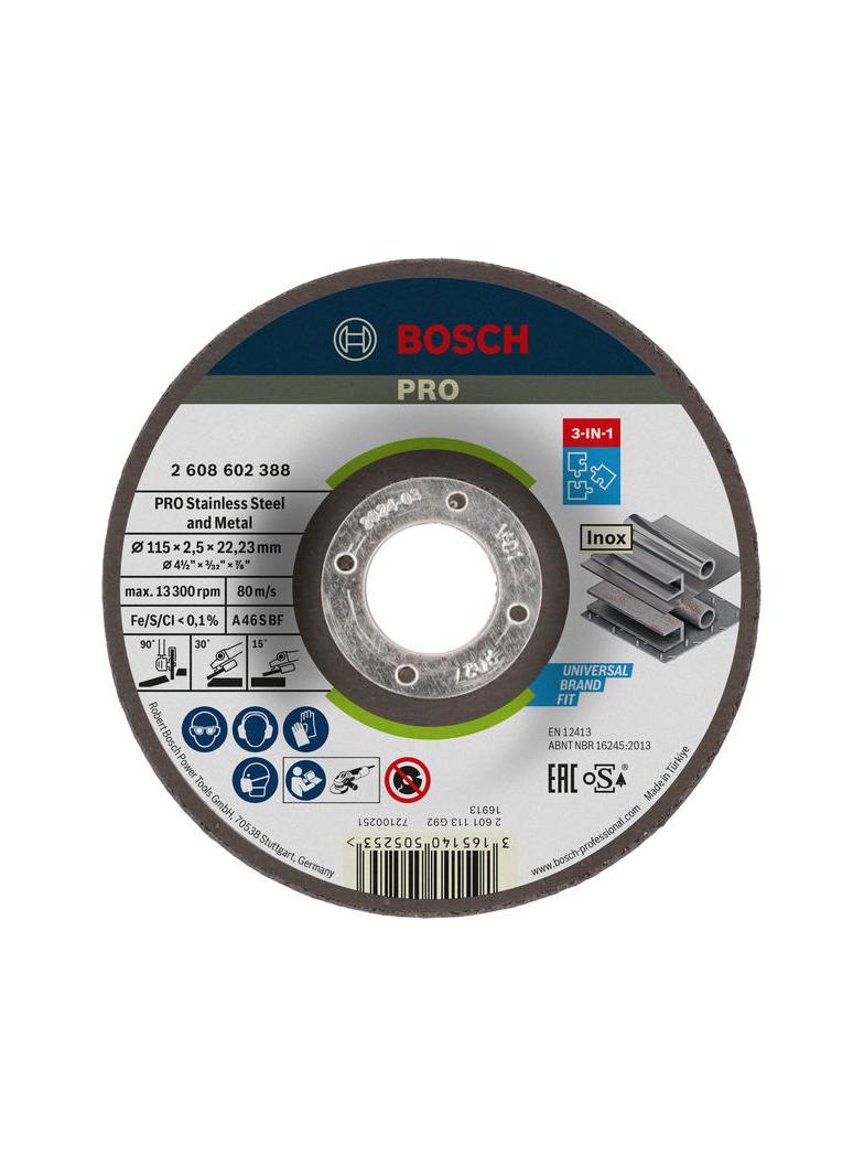 TARCZA KORUND 3W1 115X2,5X23MM