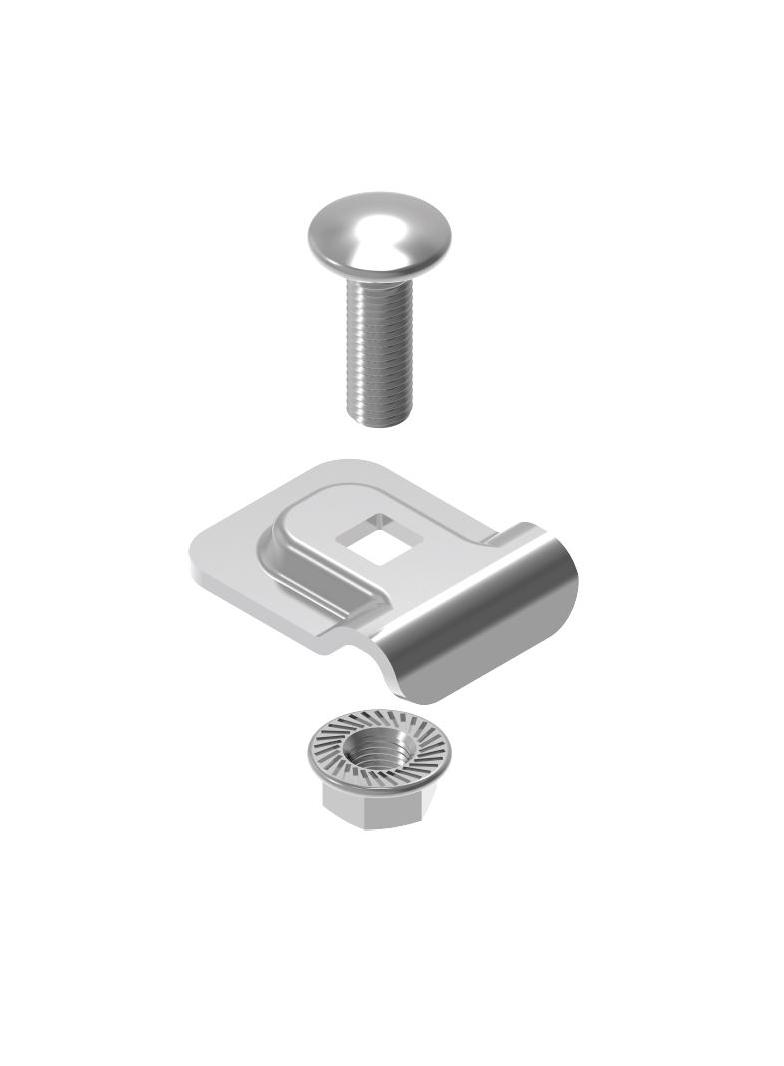 USKS Uchwyt śrubowy kształtek