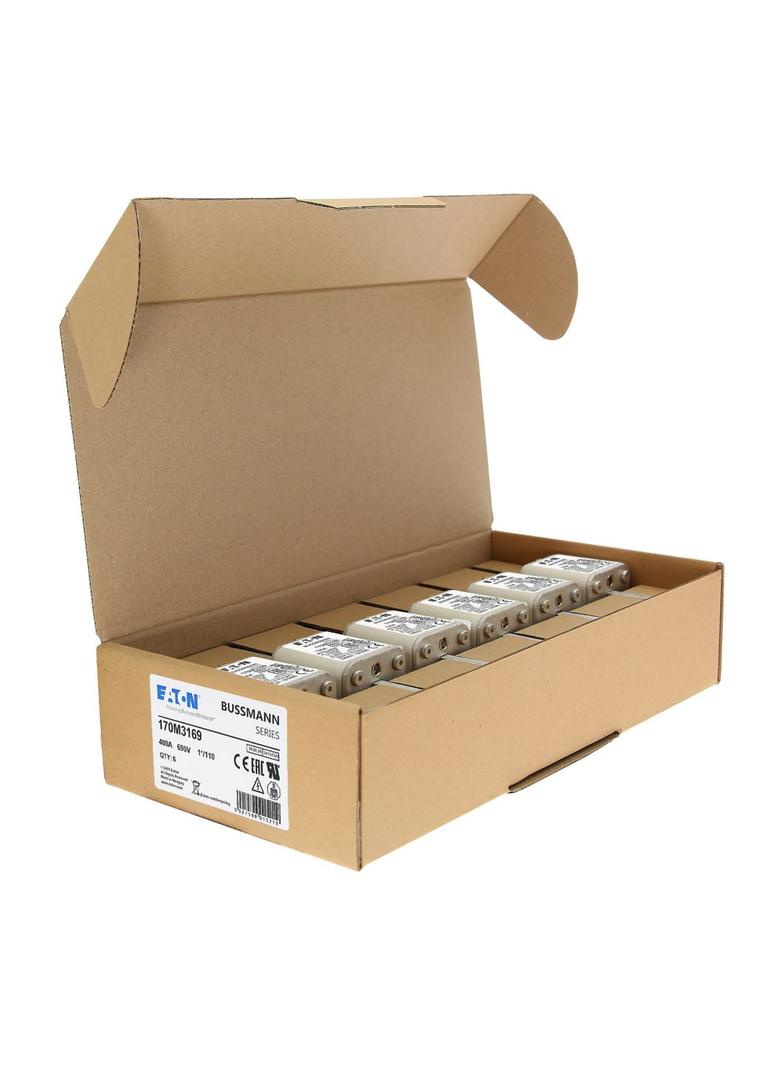 400A 690V 1*/110 aR INDICATOR FUSE Wkładka szybka 400A AC 690V rozmiar 1 45x45x134 mm 170M3169 EATON