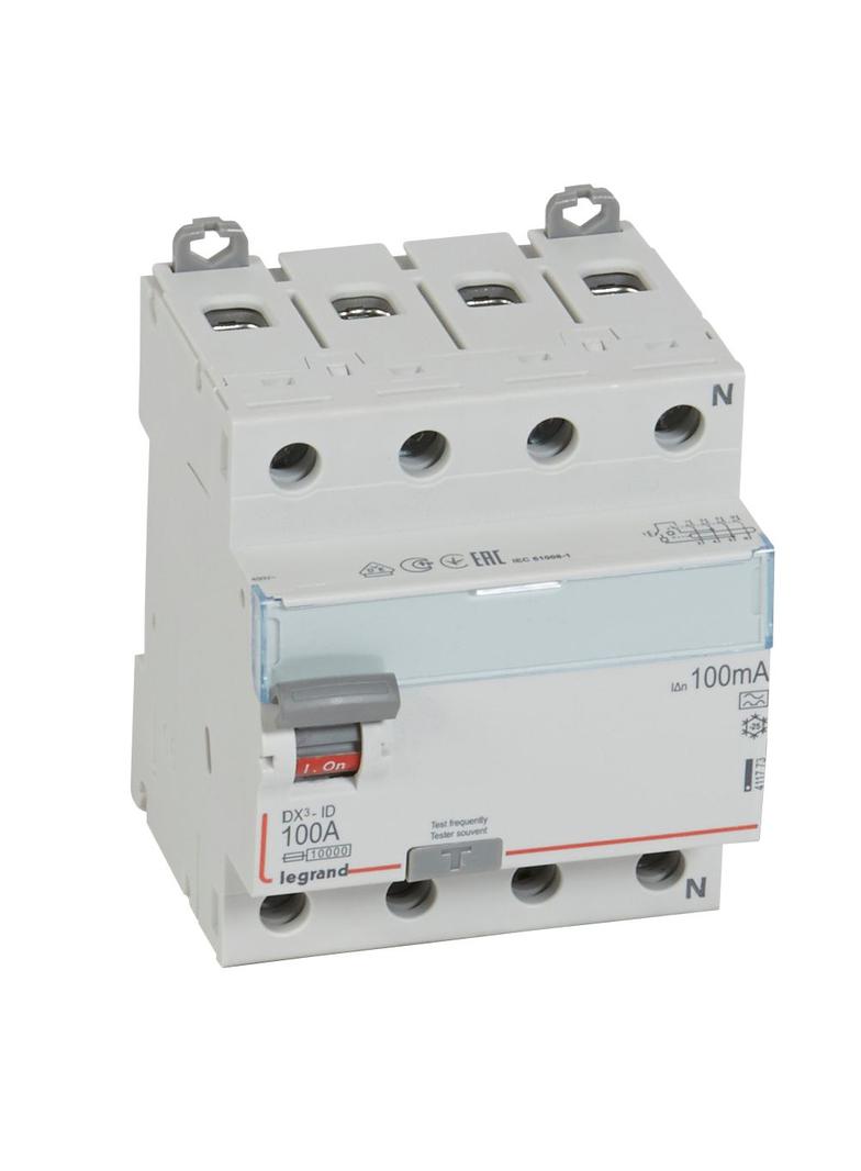 WYŁĄCZNIK RÓŻNICOWOPRĄDOWY P 304 4P 100A 100MA TYP A SERII DX3, Legrand
