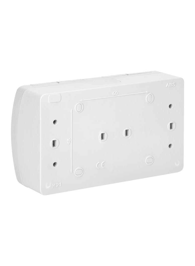 Gniazdo podwójne 2x2P+Z AQUATIC IP44 biały OR-OE-7106/W ORNO