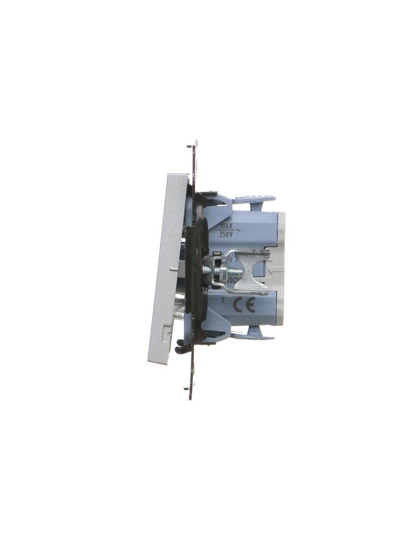 Simon 55 Łącznik krzyżowy bez piktogramu szybkozłączka Aluminium mat TW7.01/X/143 KONTAKT