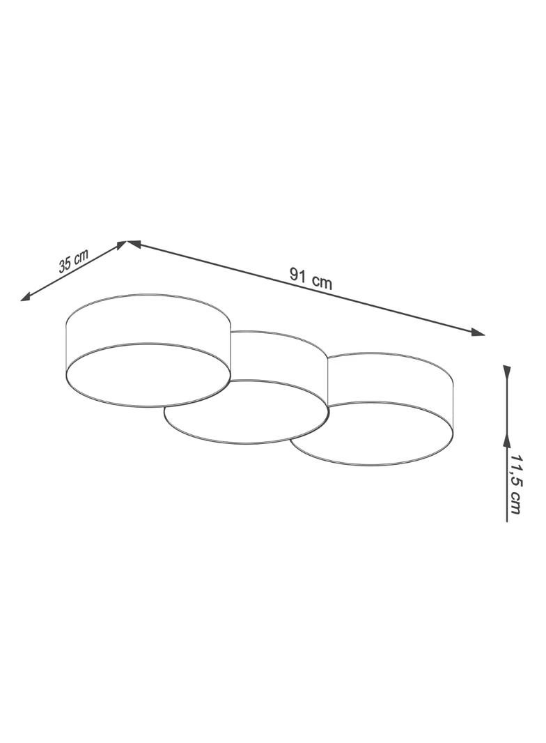 Plafon CIRCLE 3A biały