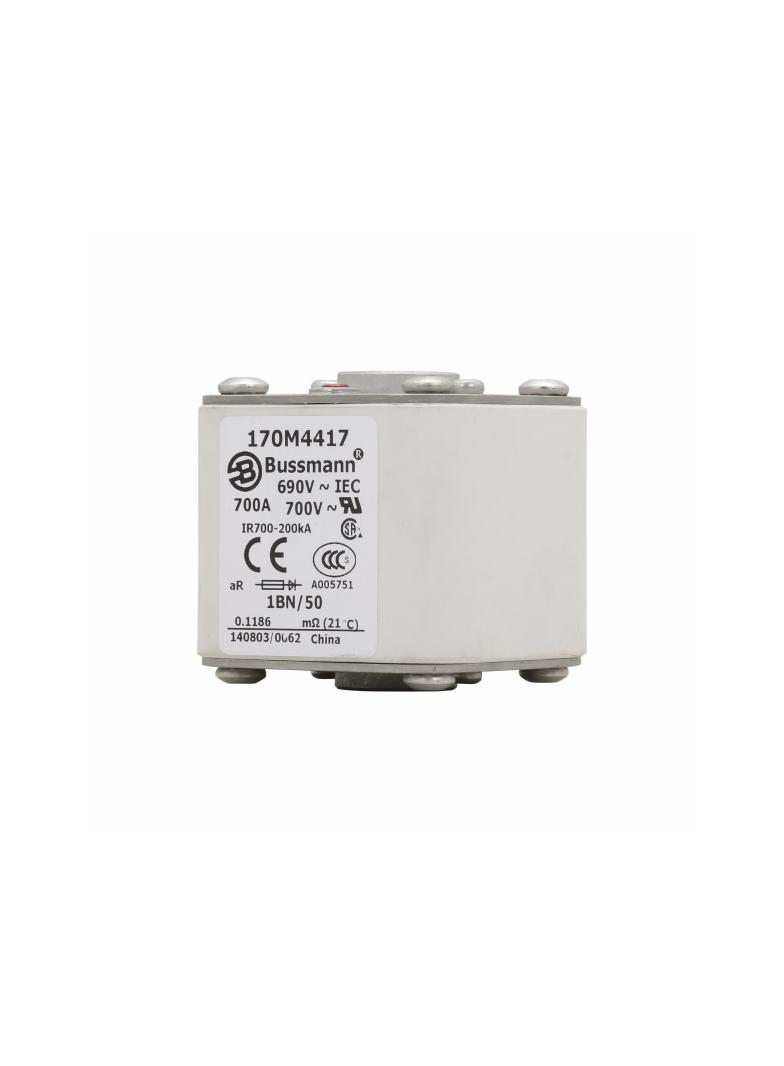 FUSE 700A 690V 1BN/50 AR UC Wkładka szybka 700A AC 690V rozmiar 1 53x69x51 mm aR IEC UL w 170M4417 E