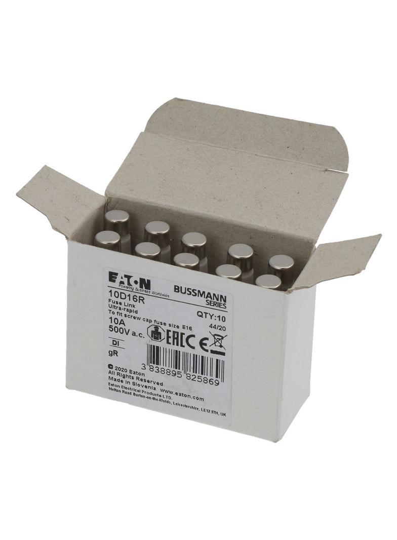 FUSE 10A DI/E16 GR 500VAC Wkładka DI 10A GR 500VAC E16 10D16R EATON