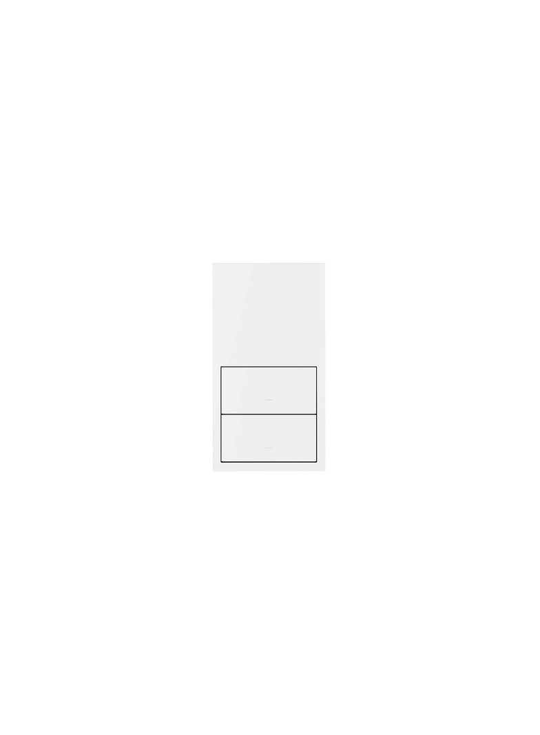 Simon 100 Panel 2-krotny: 2 klawisze biały mat 10020213-230 KONTAKT