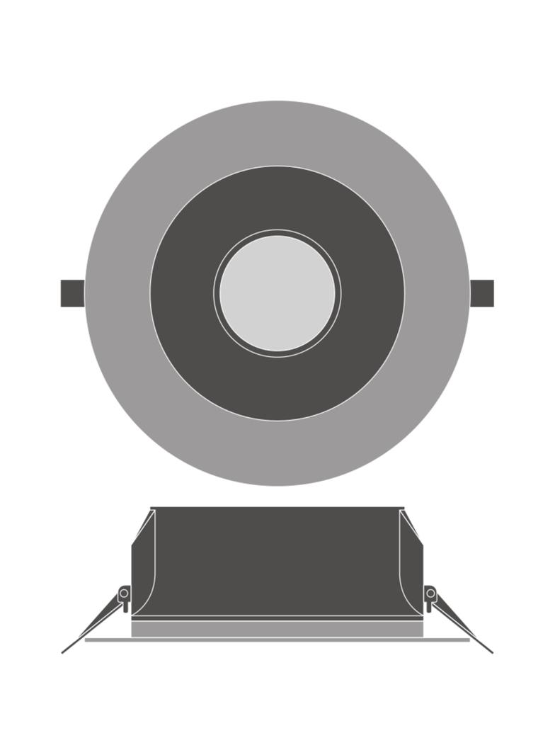 DOWNLIGHT PFM DN155 14W 830 WT IP54 UGR19 LEDV Oprawa LED - DOWNLIGHT LEDVANCE