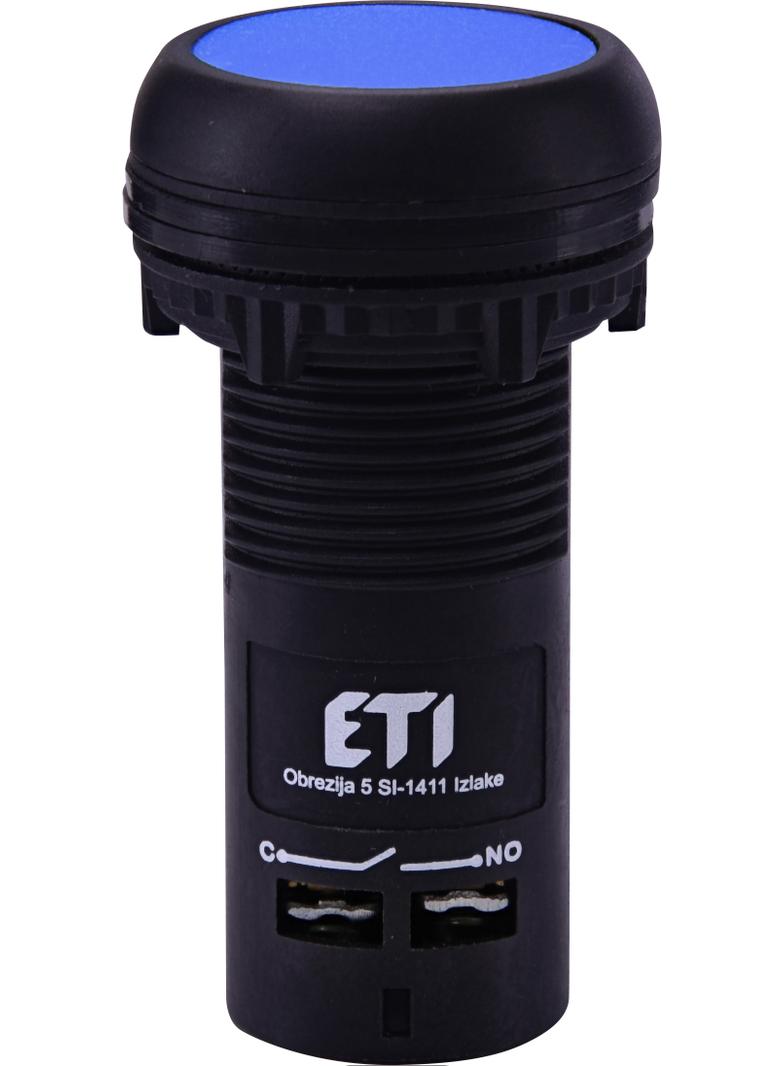 ECF-10-B - Przycisk kompaktowy z guzikiem krytym, 1NO, Niebieski