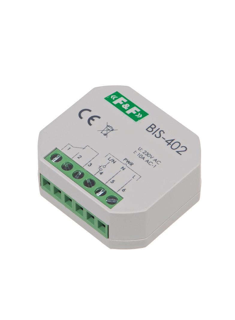 PRZEKAŹNIK BISTABILNY UN=230V, I=10A , STYKI 1Z, MONTAŻ W PUSZCE PODTYNKOWEJ ?60