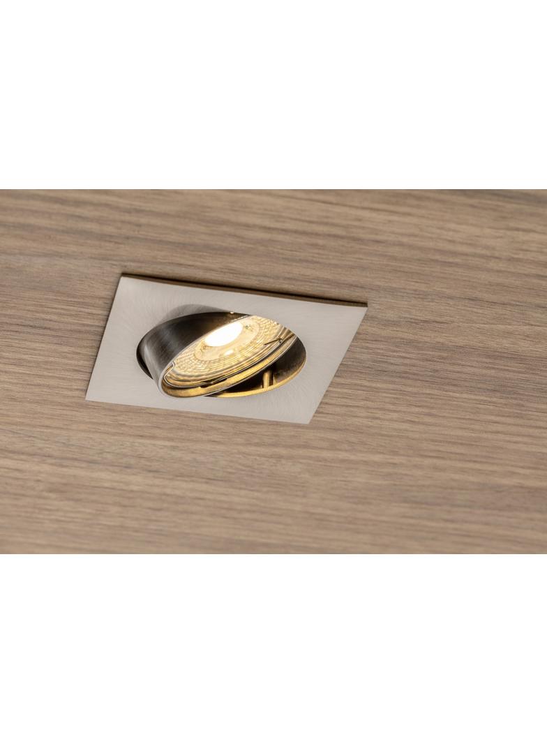 SUFITOWA OPRAWA PUNKTOWA PORTO - K Z REGULACJĄ, ODLEW, IP20, INOX, KWADRAT