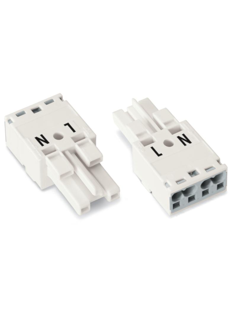 WINSTA wtyk 2-torowy biały