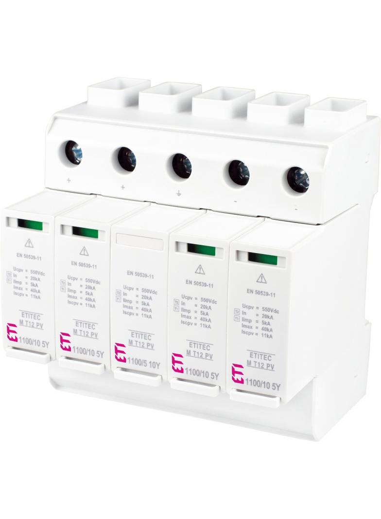 Ogranicznik przepięć T1 T2 (B C) - do systemów PV TEC M T12 PV 1100/10 5Y 002440675 ETI