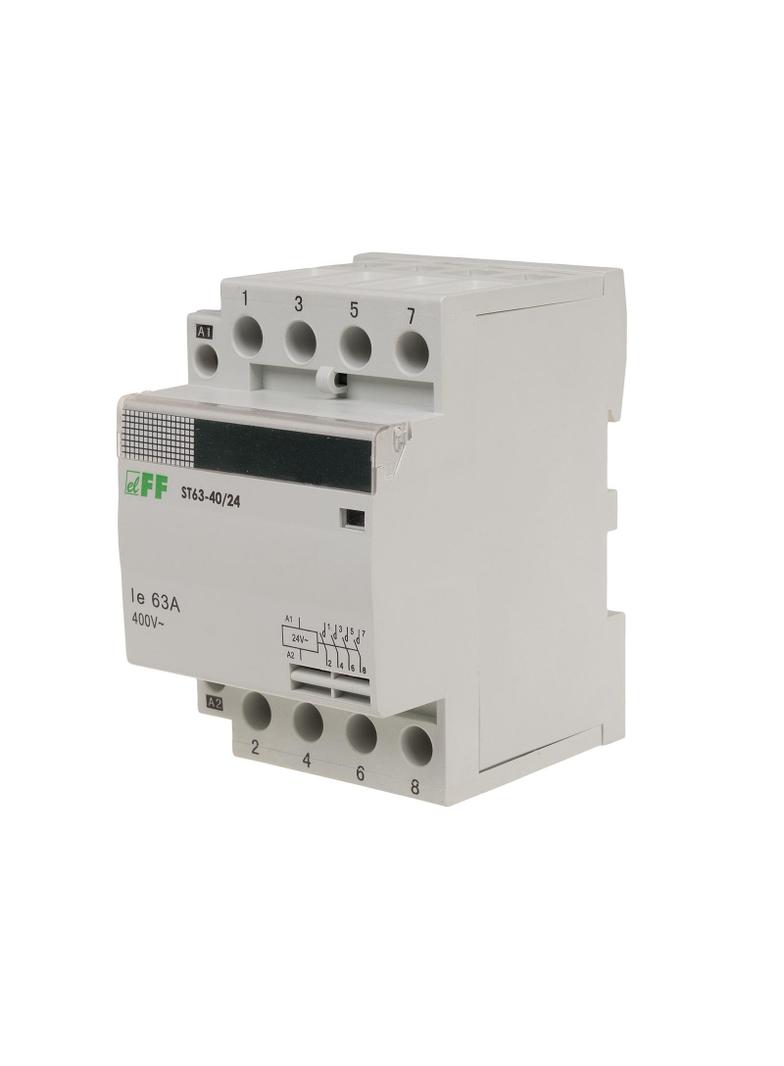 Stycznik modułowy montaż na szynie styki 4Z 63A ST63-40-24V F&F
