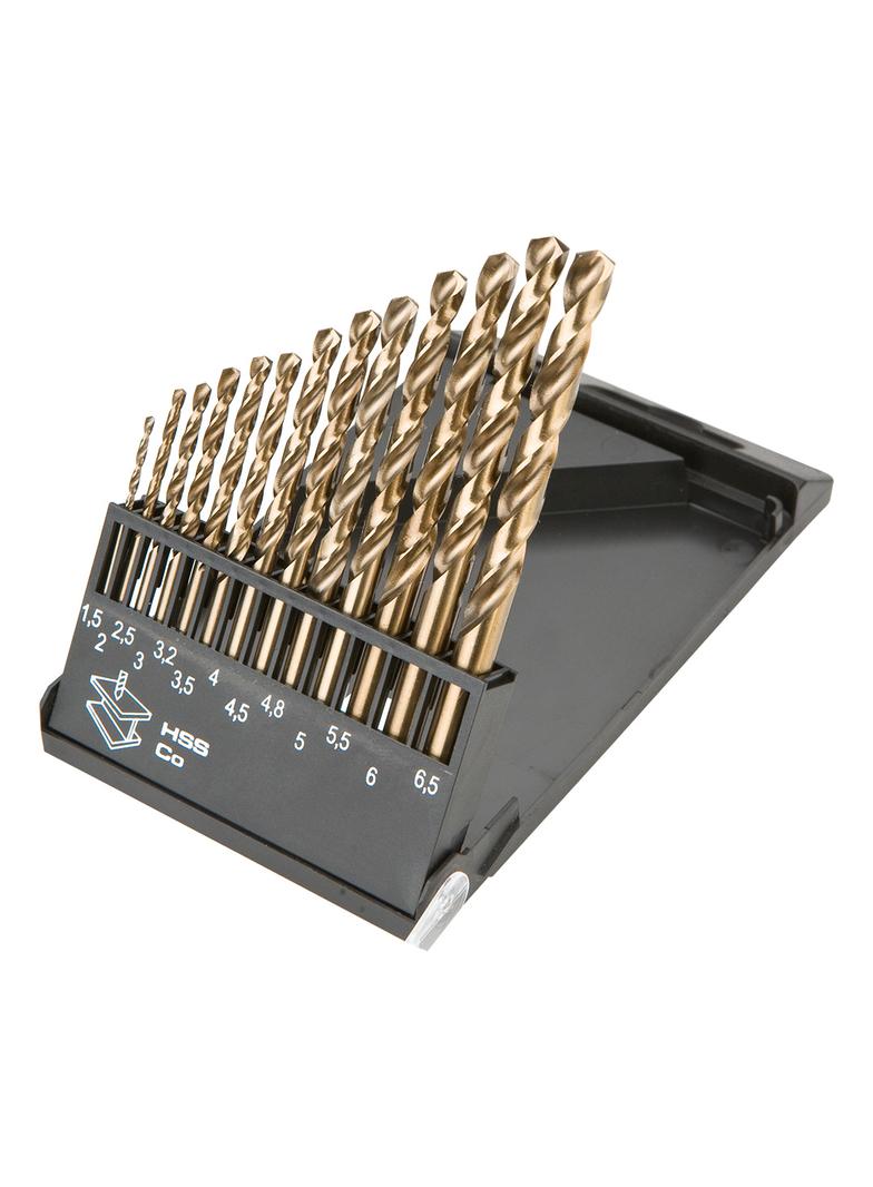 Wiertła do metalu HSS-Co 1.5-6.5 mm, zestaw 13 szt.