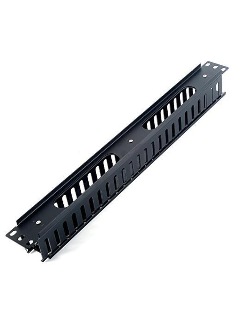 Panel porządkujacy 19" 1U, z pokrywą
