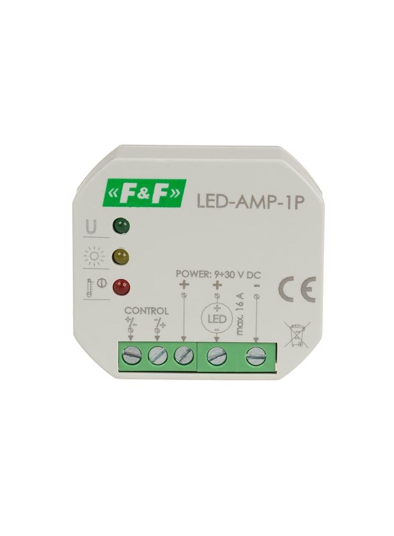 Wzmacniacz sygnału zasilającego do oświetlenia LED do puszki podtynkowej LED-AMP-1P F&F
