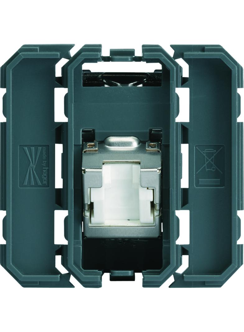 gallery Gniazdo informatyczne RJ45 kat 6 STP wyjście pod kątem 45°, 2M