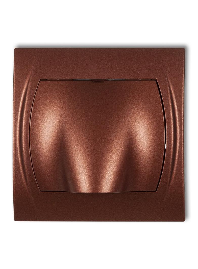 LOGO Wypust kablowy brązowy metalik