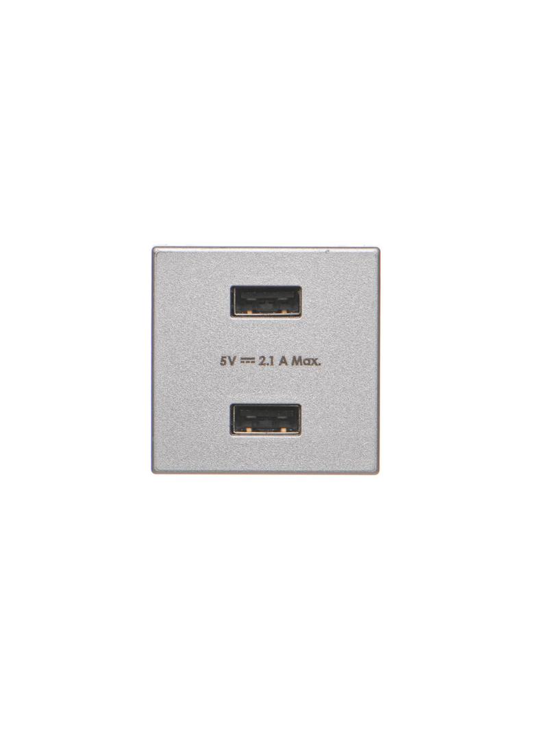 Simon Connect USB ładowarka K45 (45x45) gniazdo typ A 5V/21A aluminium