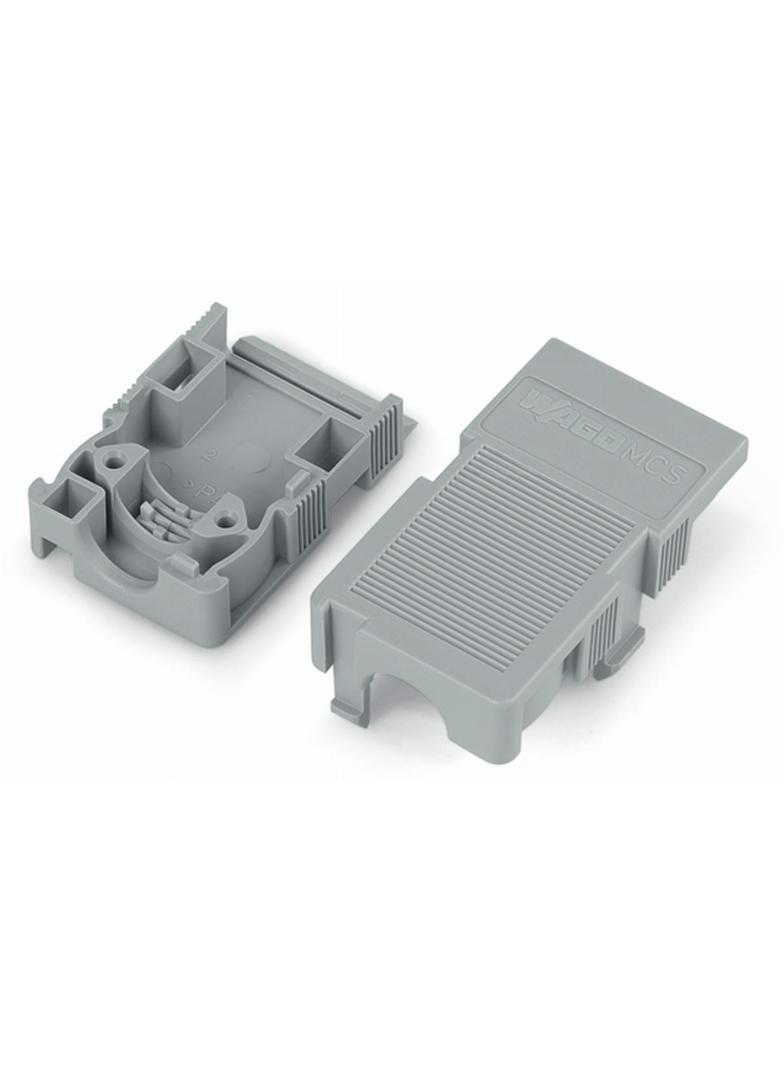 obudowa zabezpieczająca przewody 3-bieg. szara raster 5 mm