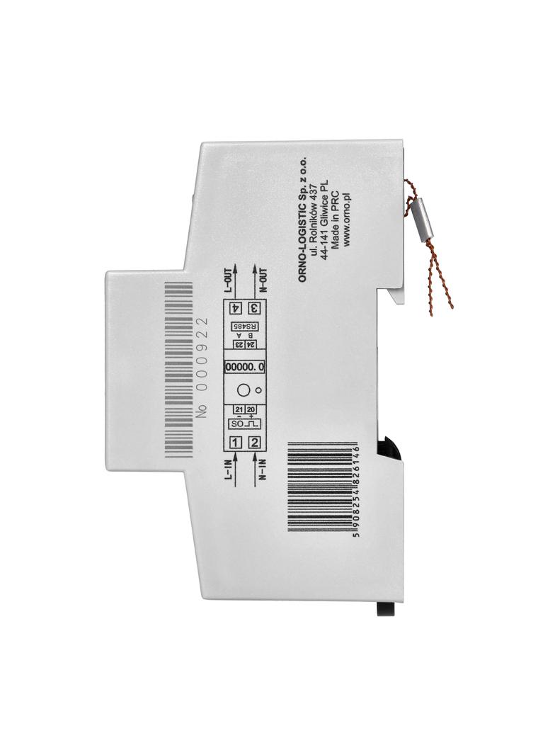 1-fazowy wskaźnik zużycia energii elektrycznej 80A MID dodatkowy wskaźnik wyjście impulsowe prz OR-W
