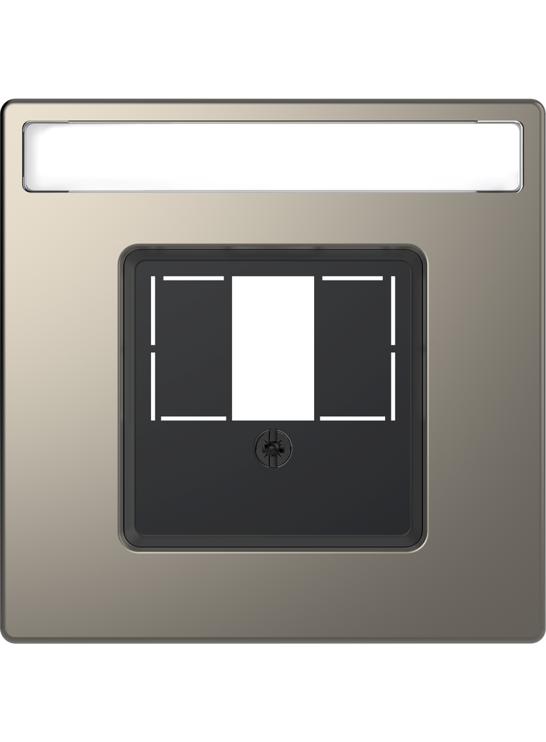 Merten, D-Life, płytka centralna uniwersalna, nikiel