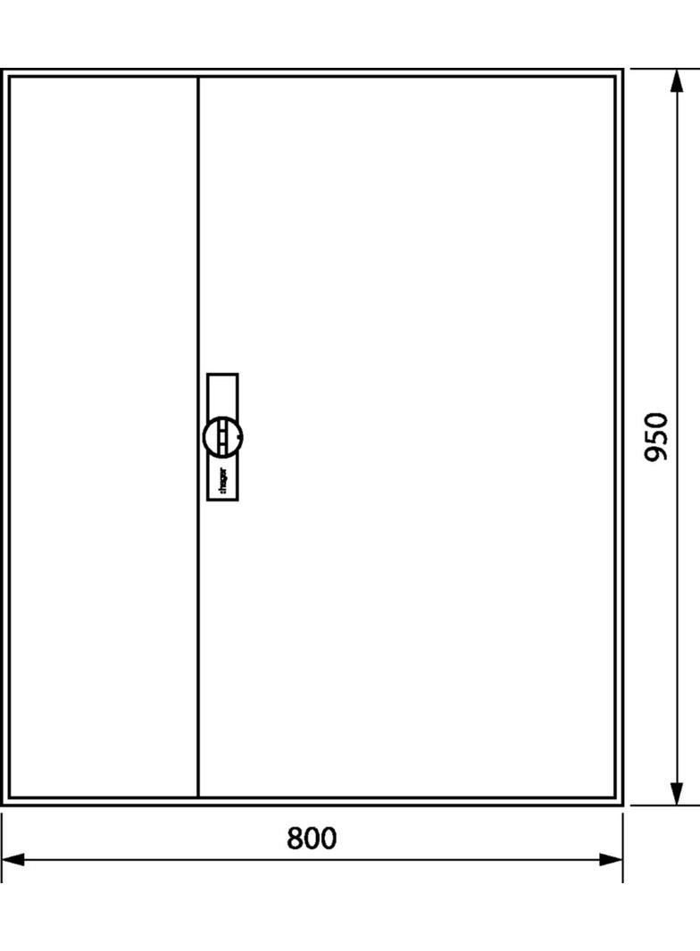 univers Obudowa FW pusta IP44 kl.II 950x800x160 FWB63D HAGER